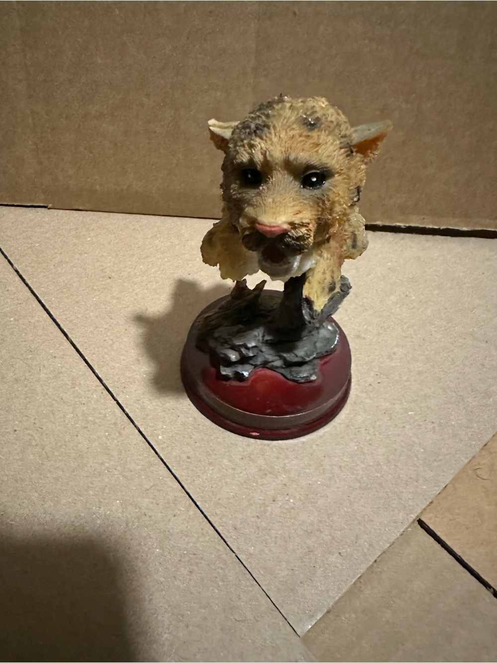 Small Pet leopard Decorative Figurine - Brown